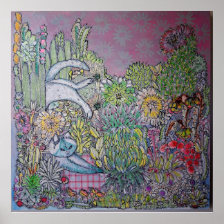 Saltomortels en Vetplanten Poster