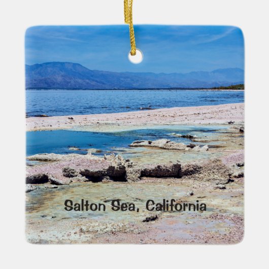 Salton Sea Keramisch Ornament (Voorkant)
