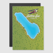 Salton Zee California, Verenigde Staten-kaart (Voorkant / Achterkant)