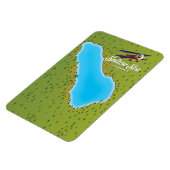 Salton Zee California, Verenigde Staten-kaart Magneet (Linkerzijde)