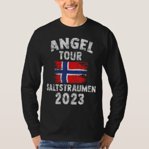 Salttraumen 2023 Angel Tour naar Noorwegen met vla T-shirt