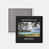 Saltwhistle Bay, Mayreau, Caribisch Eiland Magneet (Voorkant / Achterkant)