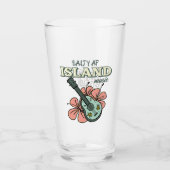 Salty AF Island Muziek Glas (Voorkant)