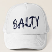 "Salty AF" logo Trucker Pet (Voorkant)