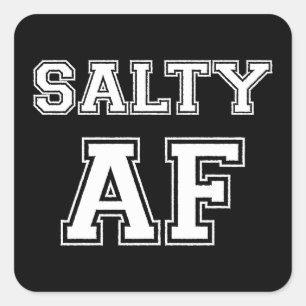 SALTY AF VIERKANTE STICKER