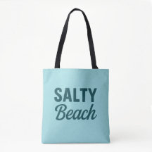 Salty Beach Leven | Kust Teal Blauwe Grafische Pri