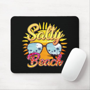 Salty Beach   Tropische zon en palmboom Muismat