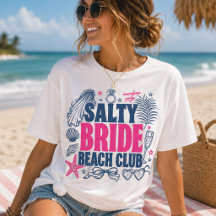 Salty Bride Beach Club Leden Navy Roze