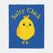 Salty Chick Fleece Deken (Voorkant)