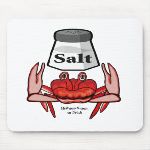 Salty Crab, MeWarriorWoman op Twitch Muismat
