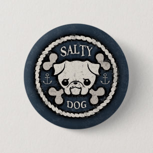 Salty Dog-bd Ronde Button 5,7 Cm