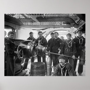 Salty Dogs met Pistool, 1890's Poster