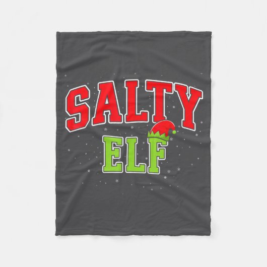 Salty Elf Christmas Family Matching Group Xmas  Fleece Deken (Voorkant)