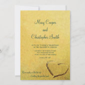 Salty Heart Wedding Invitations Kaart (Achterkant)