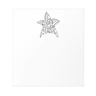 Salty Kisses en Starfish Wishes Hand Lettering Notitieblok