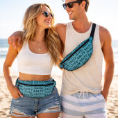 Salty Life - Coastal Teal Blue Graphic Print Beach