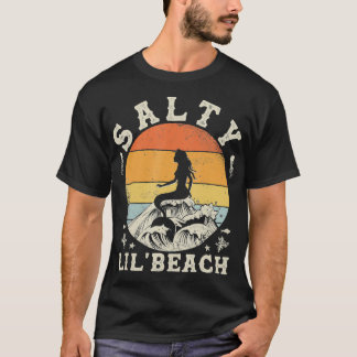 Salty Lil Beach Vakantie Grappige Zomer Quote Vrou T-shirt