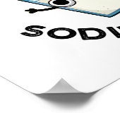 Salty Puns is een sodium Funny Funny Chemistry Pun Poster (Hoek)