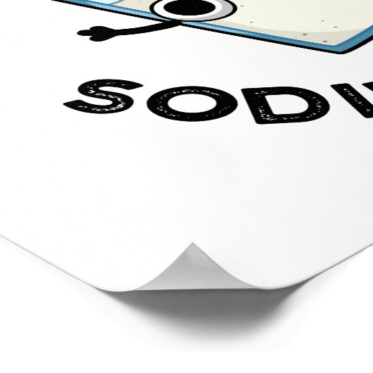 Salty Puns is een sodium Funny Funny Chemistry Pun Poster (Hoek)