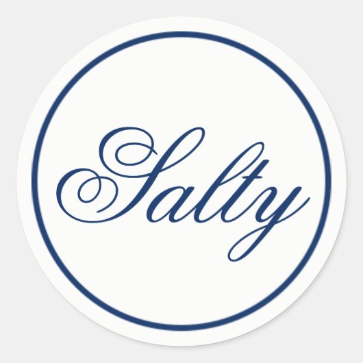 "Salty" Wedding Favor & Welcome Bag Sticker - mari (Voorkant)