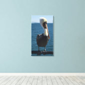 Salty Zee Pelican Canvas (Insitu (Houten vloer))