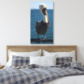 Salty Zee Pelican Canvas (Insitu (Slaapkamer))