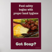 Salubrité des aliments - Poster à laver les mains (Devant)