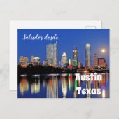 Saludos desde Austin Texas - carte postale (Devant / Derrière)