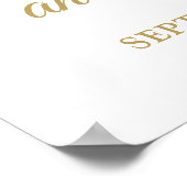 Salue Au 50e anniversaire Mariage Affiche de bienv (Coin)