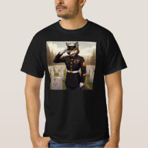 Saluerende Marine Corps Wolf 