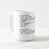 Saluez Mary Prayer Mug (Devant gauche)