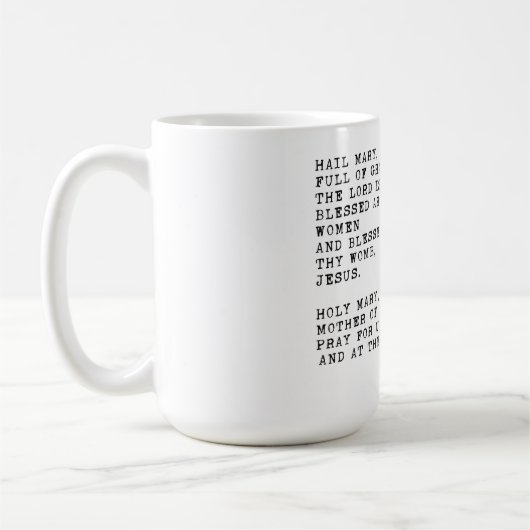 Saluez Mary Prayer Mug (Gauche)