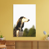 Saluki 2 canvas afdruk (Insitu (Woonkamer))