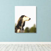 Saluki 2 canvas afdruk (Insitu (Houten vloer))