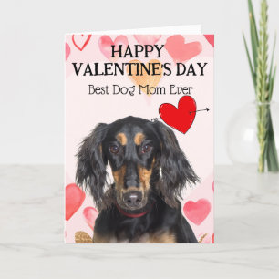 Saluki Beste Hond Moeder Aangepaste Valentijnsdag  Feestdagen Kaart
