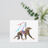 Saluki Carousel Black & Tan Kaart (Staand voorkant)