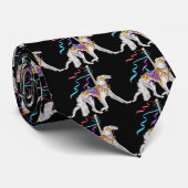 Saluki Carousel White Stropdas (Opgerold)