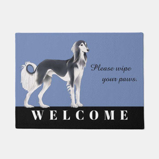 Saluki Doormat Deurmat (Voorkant)