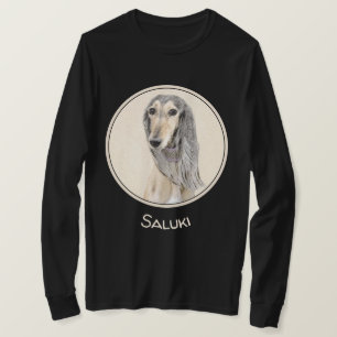Saluki (Fawn) schilderen - Kute Original Dog Art T-shirt