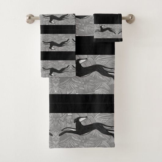 Saluki Greyhound Bad Handdoek (Insitu)