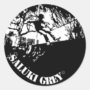 saluki grijs nieuwe logo ronde sticker