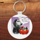 Saluki Halloween Snoep Sleutelhanger (Voorkant)