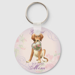 Saluki Heart Mam Sleutelhanger