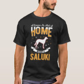 Saluki Home Long haired Greyhound Saluki T-shirt (Voorkant)