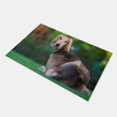 Saluki hond. deurmat (Schuin)