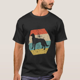 Saluki-hondenras Retro-verouderde zeshoek T-shirt