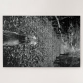 Saluki in de bossen legpuzzel (Horizontaal)