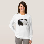 Saluki kijkt omhoog t-shirt (Voorkant volledig)