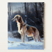 Saluki Laisser neiger Noël (Dos)