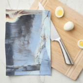 Saluki liet het sneeuwen Kerstmis Theedoek (Quarter Fold)